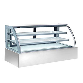 Glass Door Cake Display Case Side by Side for Bakery